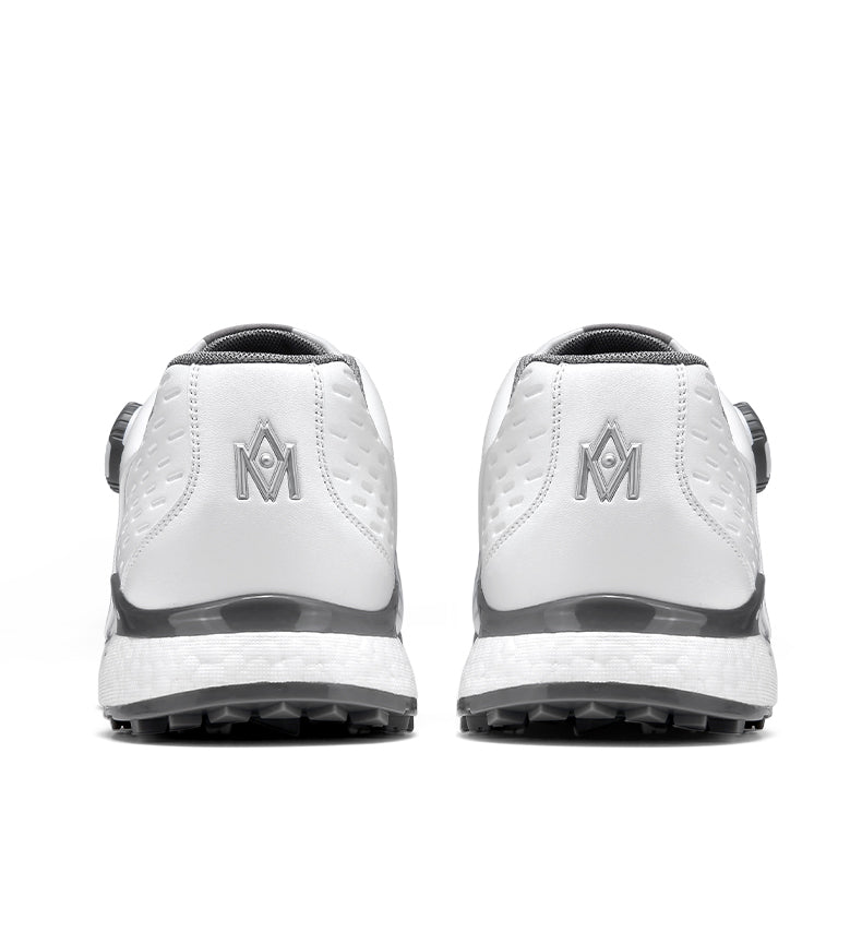 MOEYES M22XZ01 men sports golf shoes size 8 waterproof custom leather golf shoes