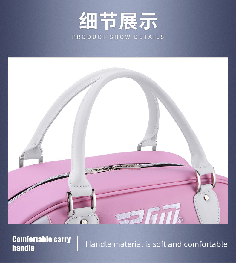 PGM YWB039 boston carrier golf clothing sport bag microfiber leather waterproof golf boston bag