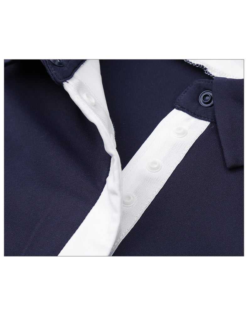 PGM YF531 women polo golf top long sleeve ladies polyester spandex plain golf polo