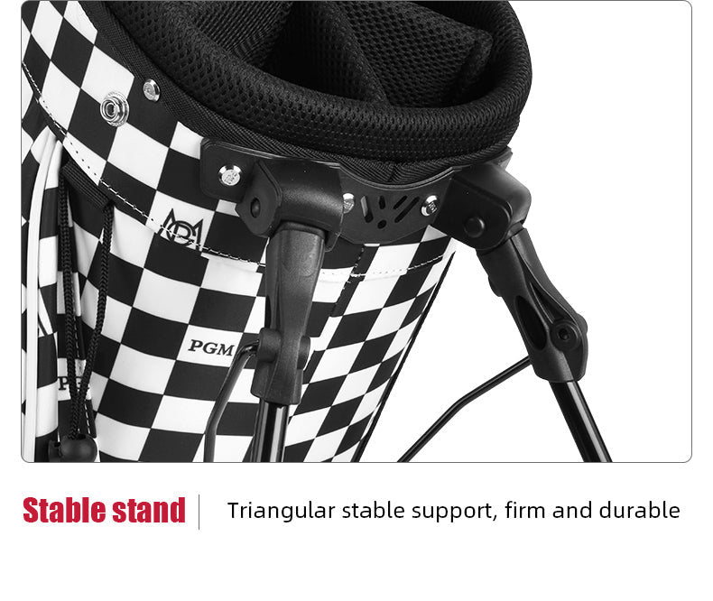 PGM QB116 golf carry stand bag waterproof personalized Korea style plaid golf bag