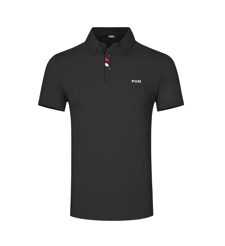 PGM YF441 mens polo golf shirts polyester spandex fashion performance golf shirts