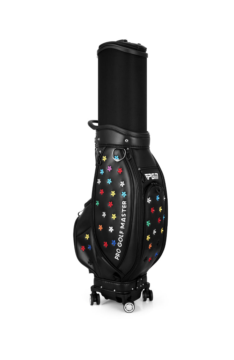 PGM QB138 korea style custom tour golf bag white golf bag with wheels