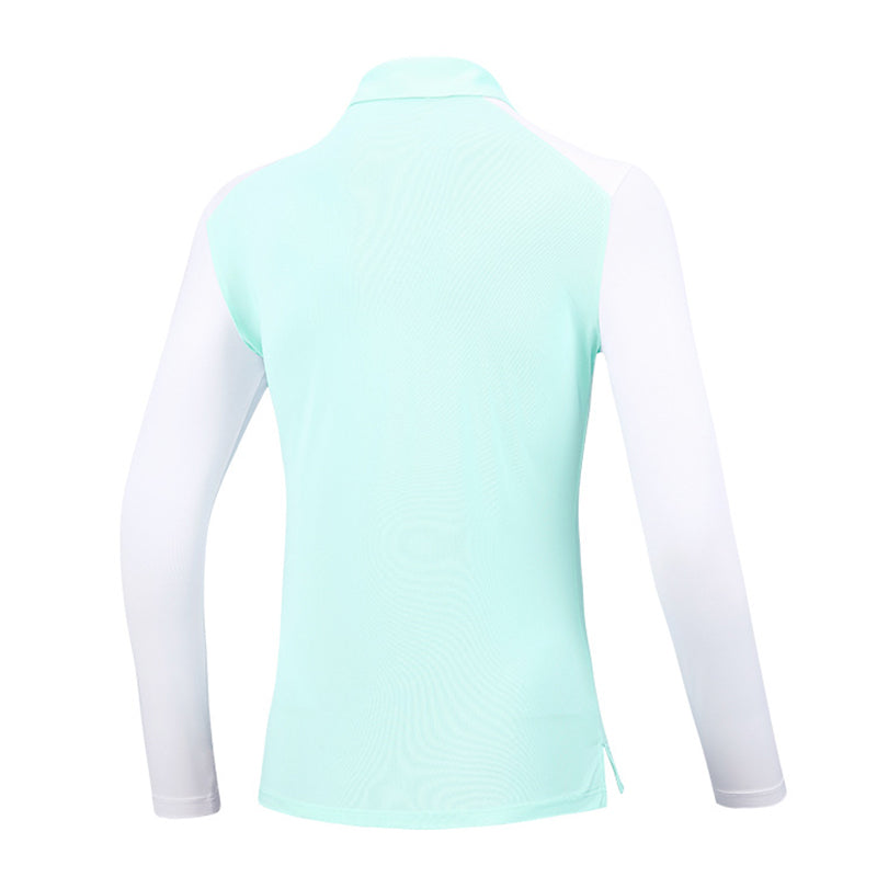 PGM YF515 custom golf shirt women slim fit polo shirt long sleeve luxury golf polos