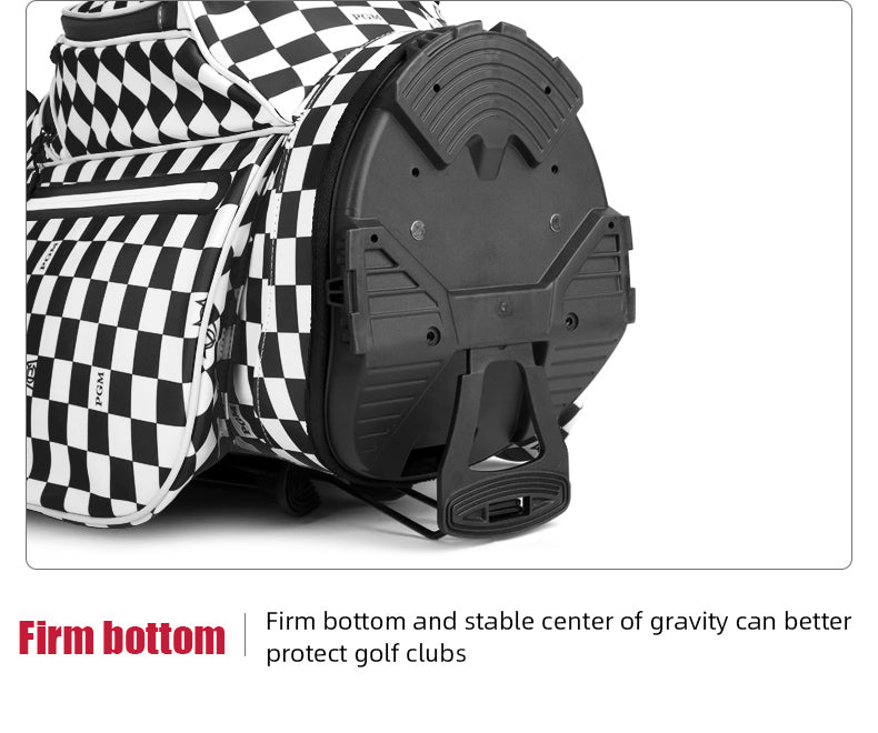 PGM QB116 golf carry stand bag waterproof personalized Korea style plaid golf bag