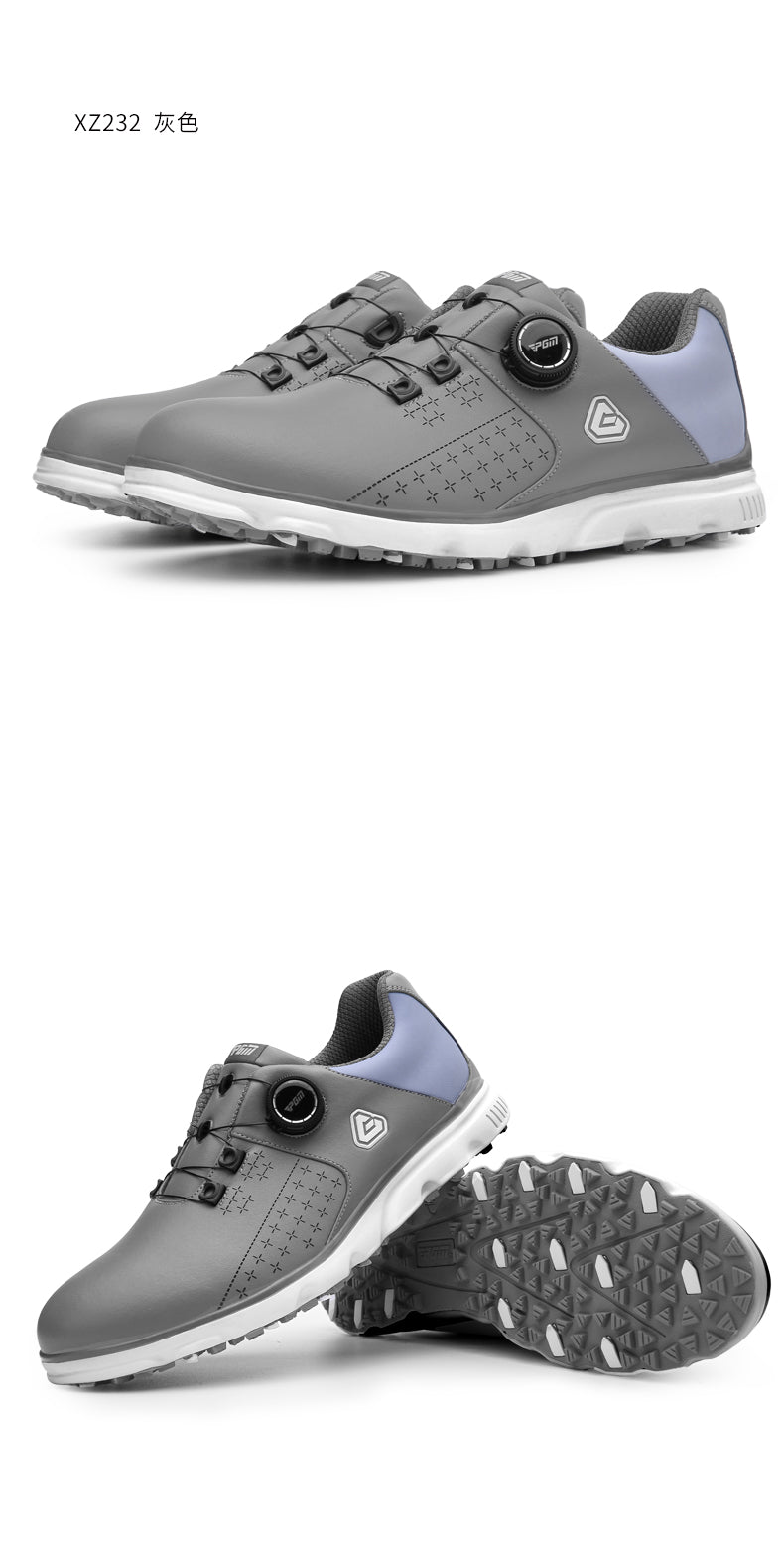 PGM XZ232 male luxury waterproof rubber practice golf shoes for men