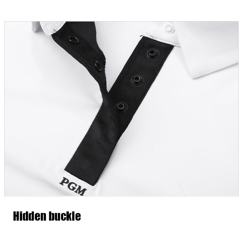 PGM YF531 women polo golf top long sleeve ladies polyester spandex plain golf polo