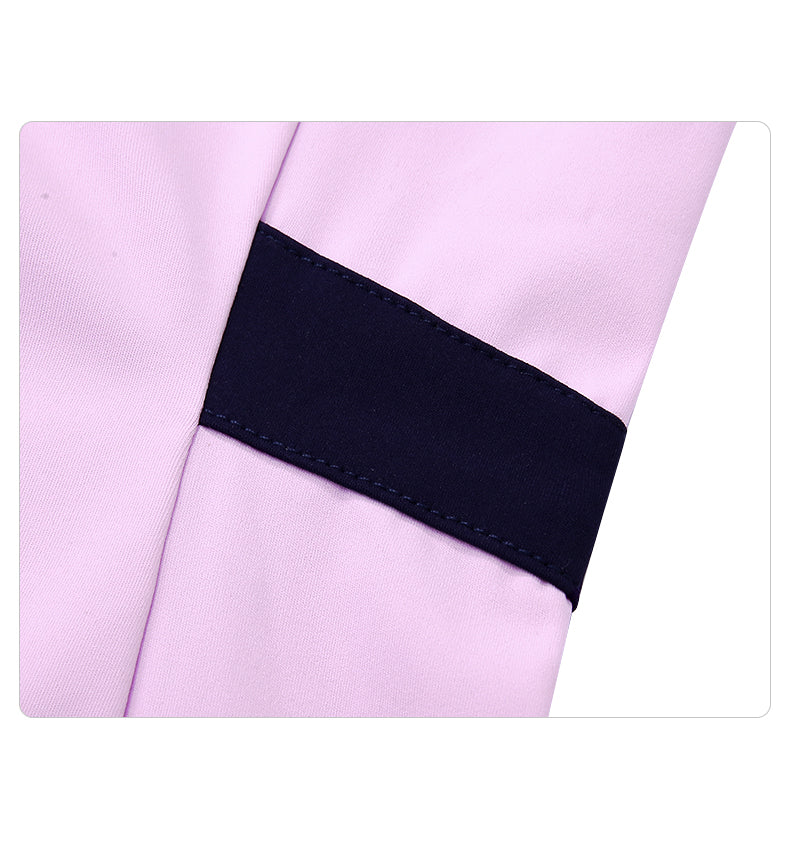 PGM YF535 ladies long sleeve performance golf polo shirt polyester spandex plain golf polo