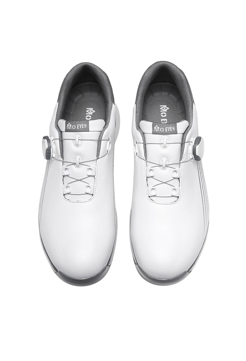 MOEYES M22XZ01 men sports golf shoes size 8 waterproof custom leather golf shoes