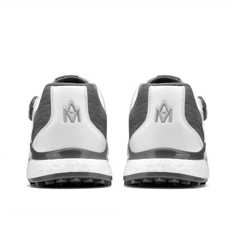 MOEYES M22XZ01 men sports golf shoes size 8 waterproof custom leather golf shoes