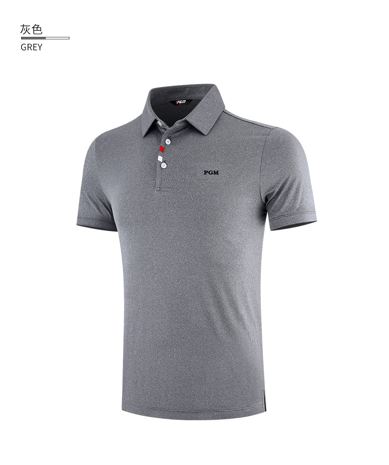 PGM YF441 mens polo golf shirts polyester spandex fashion performance golf shirts
