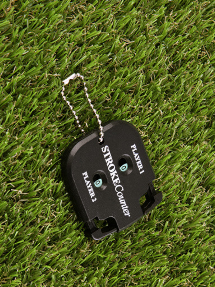 Golf Scorer Dual Dial Counting Black Square