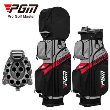 PGM QB174 Golf Cart Bag Waterproof Tour Staff 14 Way Golf Bags with Full 14 Dividers
