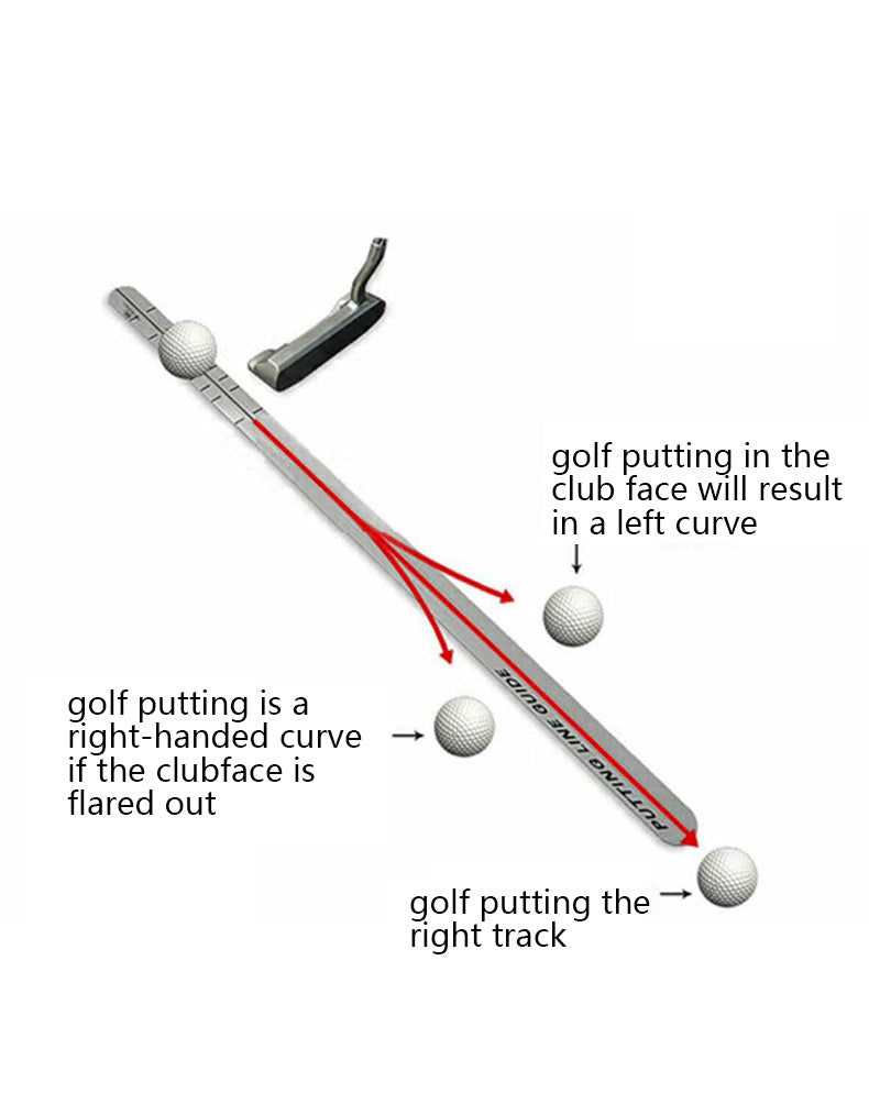putting guide golf putting practice ruler line indoor golf putting trainer