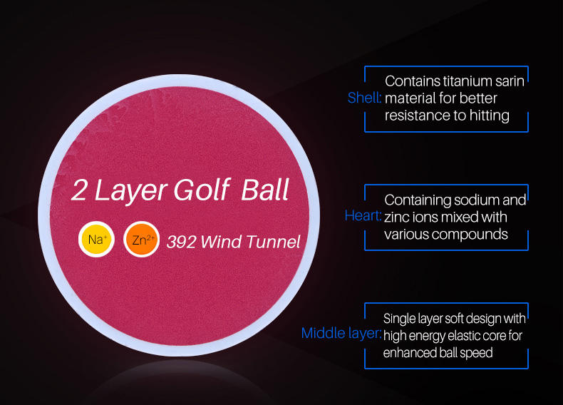 PGM Q003 2-Layer Plain Golf Ball for Ryder Cup Competition