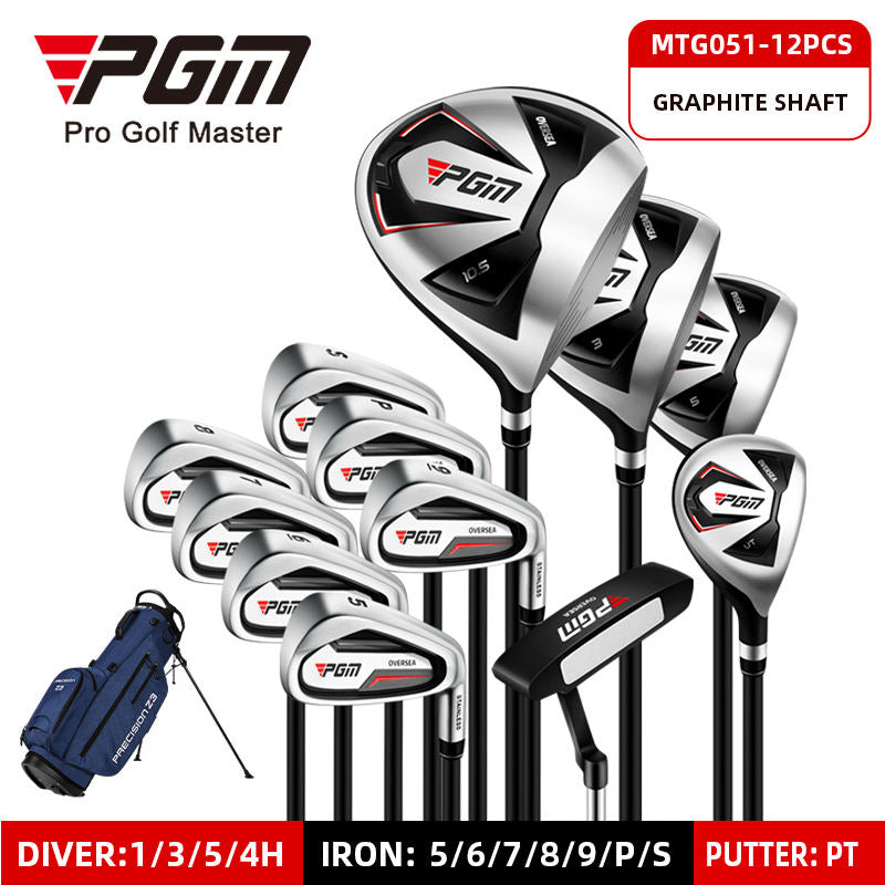PGM MTG051 Golf Clubs Complete Set Men Full Set Golf Clubs with Golf Bag