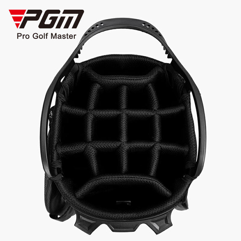 PGM QB156 Men's Luxury Lightweight Waterproof Microfiber PU Leather Golf Stand Bag Customizable 14-Way