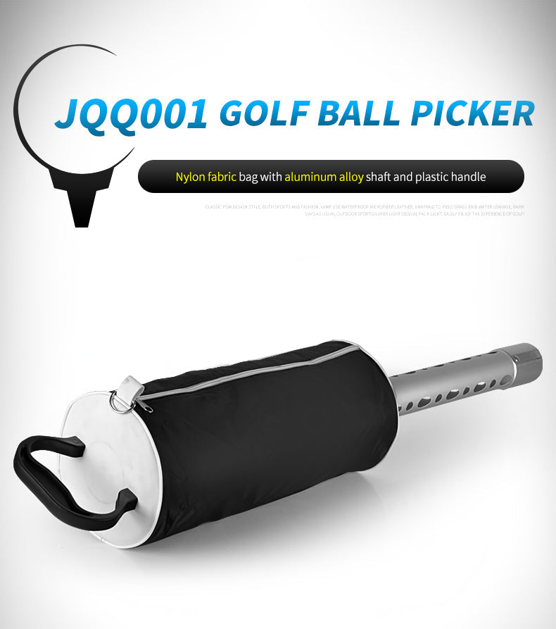 Portable golf ball shag bag pick up receiver