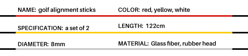 Colorful Price of Golf Alignment Sticks