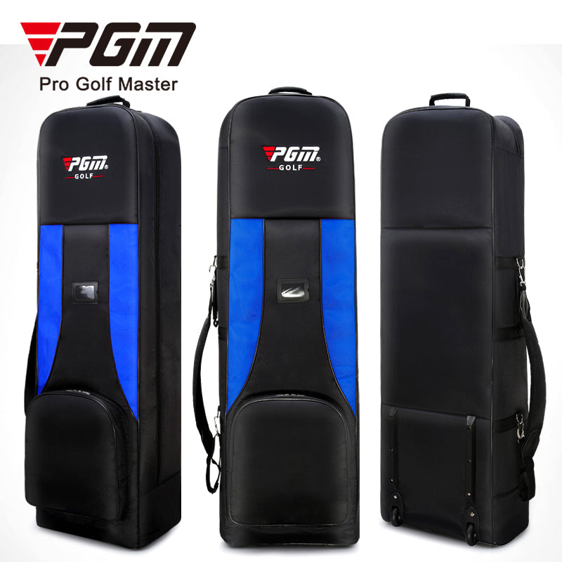 PGM HKB001 durable thick nylon folding travel golf bag with wheels