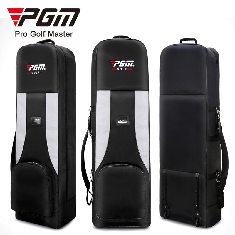 PGM HKB001 durable thick nylon folding travel golf bag with wheels