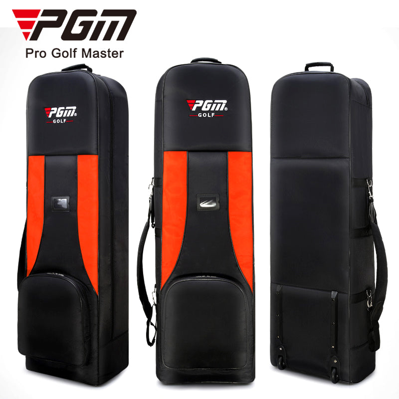 PGM HKB001 durable thick nylon folding travel golf bag with wheels