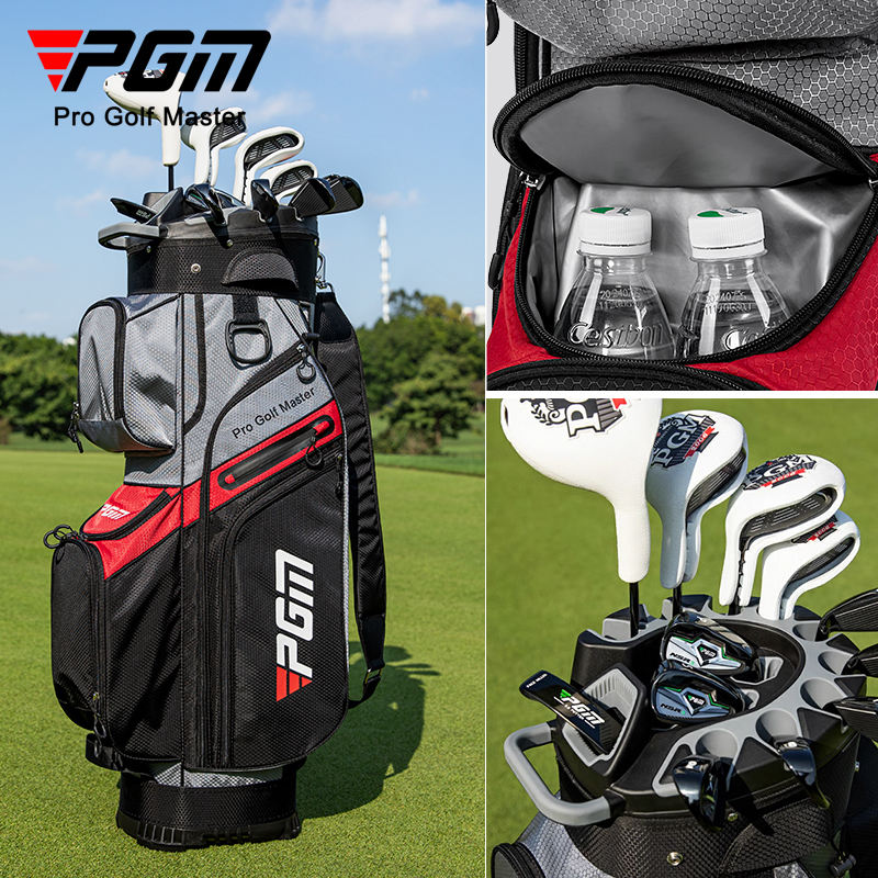 PGM QB134 Custom logo Golf Cart Bag Waterproof Tour Staff Golf Bags with Full 14 Way Dividers