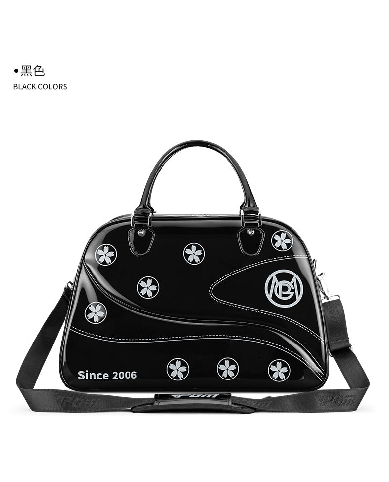 Women's Golf Apparel Bag, Colorful Lightweight Travel Tote Handbag with Separate Shoe Compartment