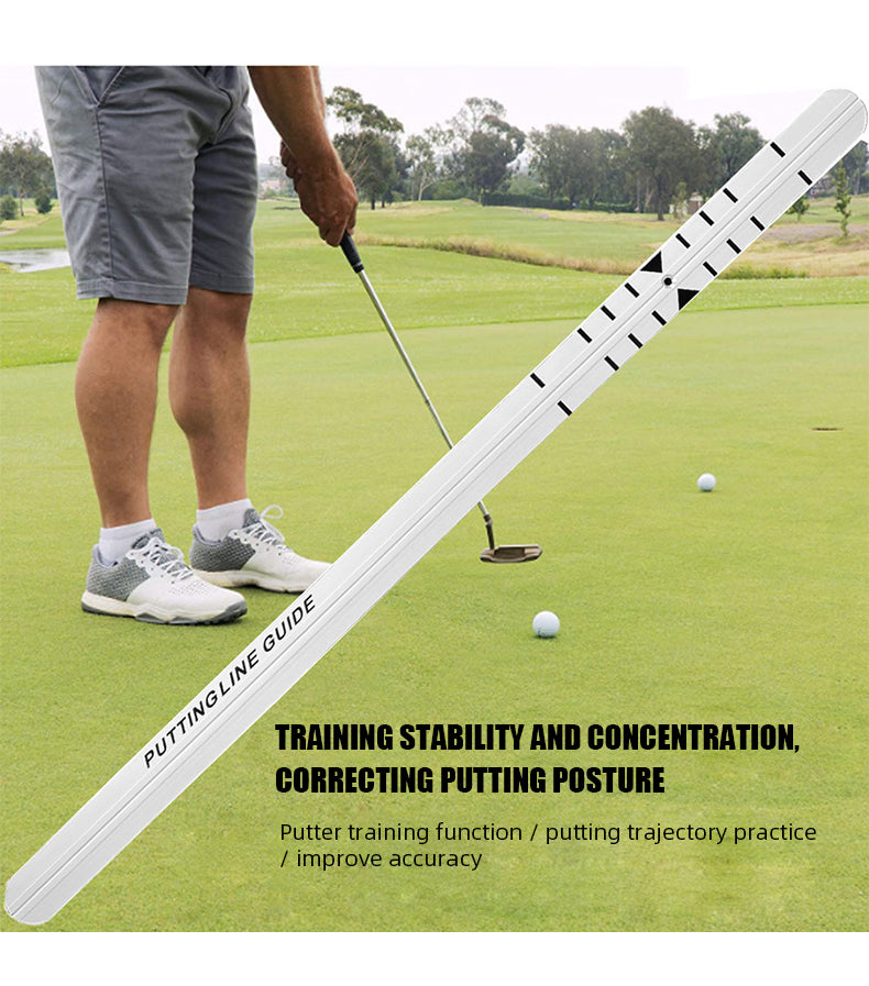 putting guide golf putting practice ruler line indoor golf putting trainer