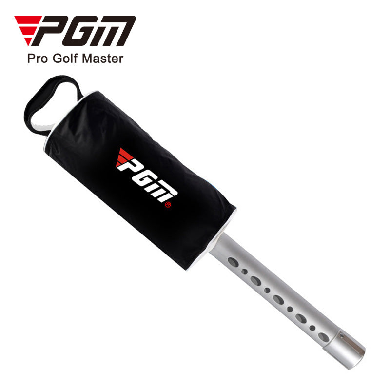 Portable golf ball shag bag pick up receiver