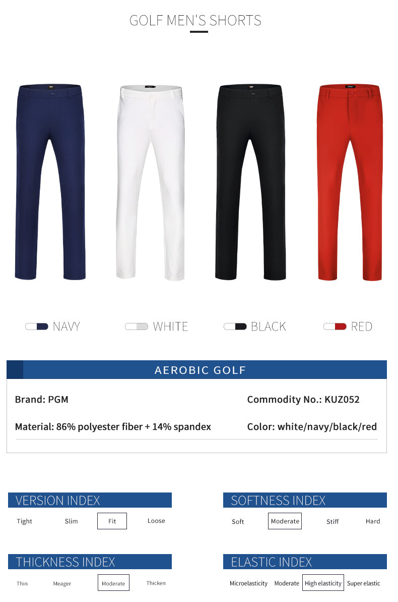 PGM KUZ052 men skinny golf slim fit pants polyester high quality golf trousers