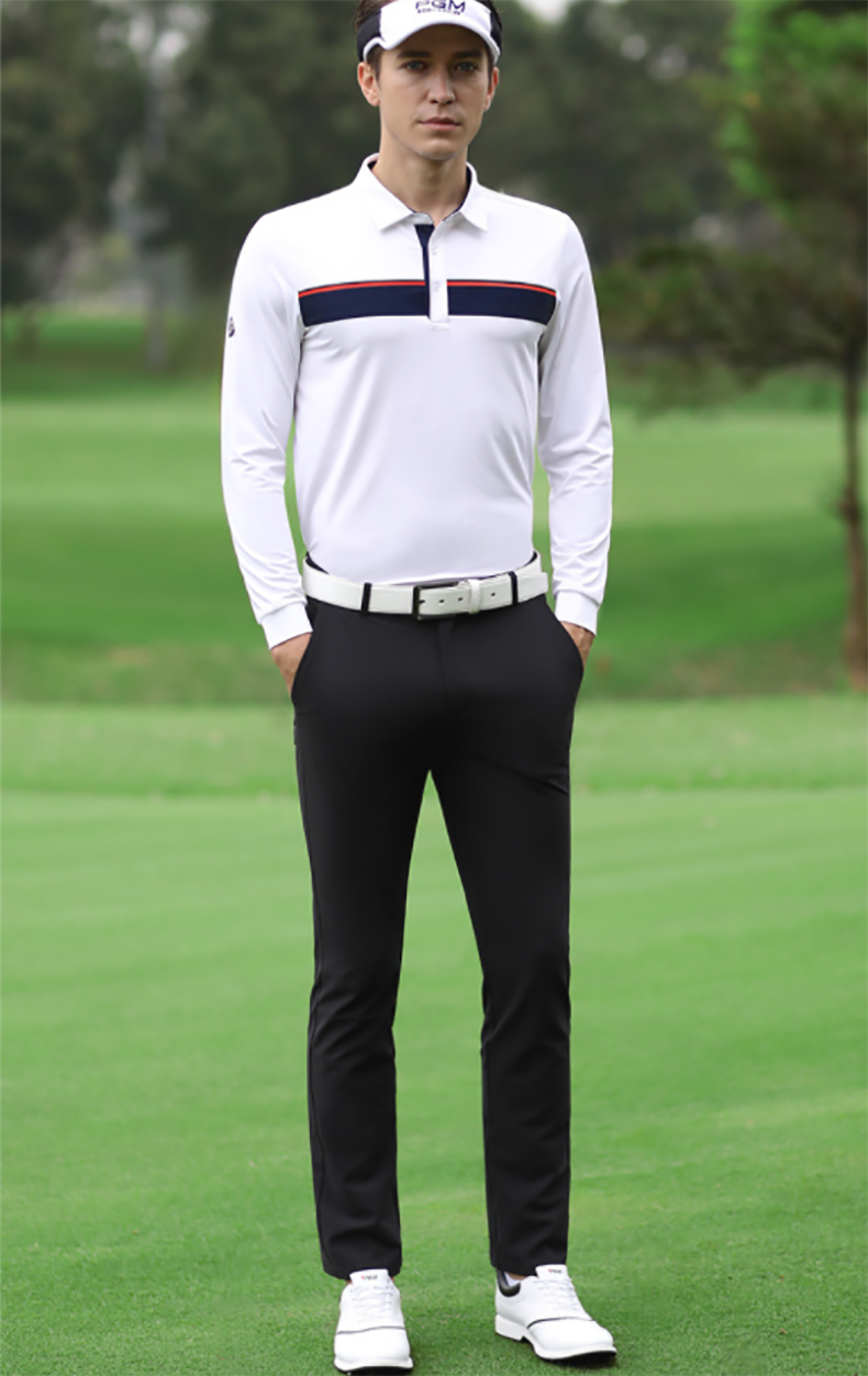 PGM KUZ081 men golf pant stretch polyester golf trousers slim sports breathable golf pants