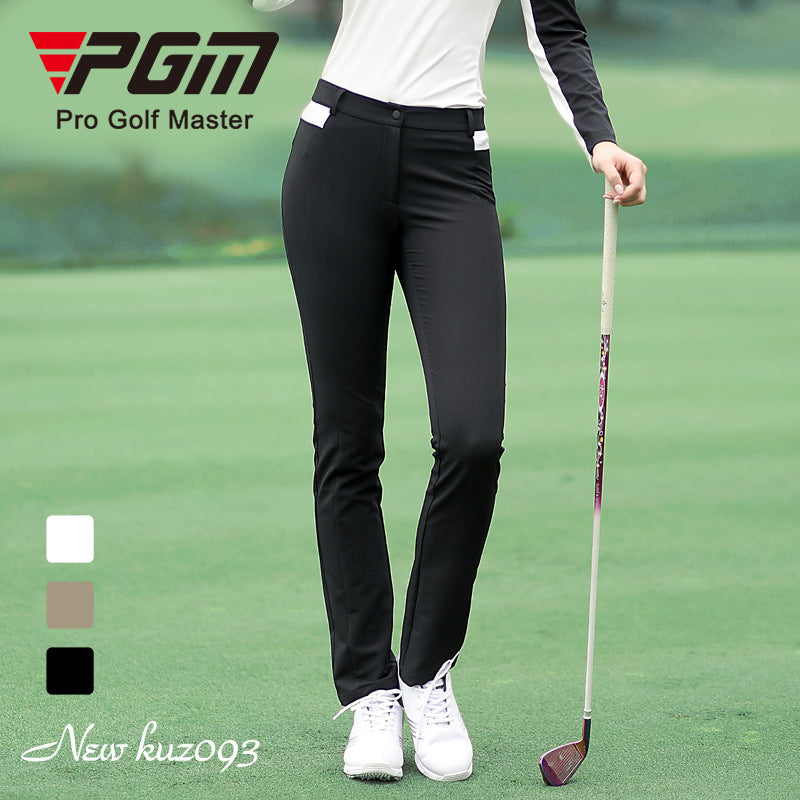 PGM KUZ093 ladies golf training trousers black cotton women golf pants