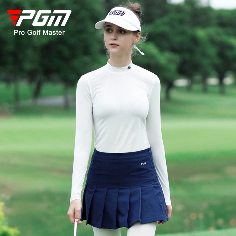PGM Golf Women's Ice Silk Sunscreen Shirts Quick-drying and Breathable Ladies Clothes Golf Wear for Women