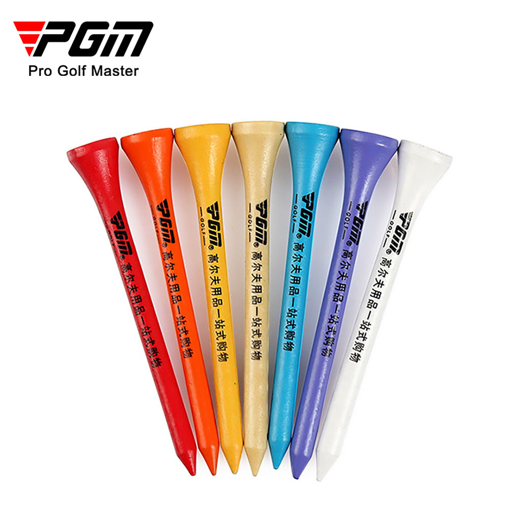 PGM 50pcs Wooden Golf TEE Ball Holder Golf Supply Accessories 42/70mm Random Color Golf Supplies