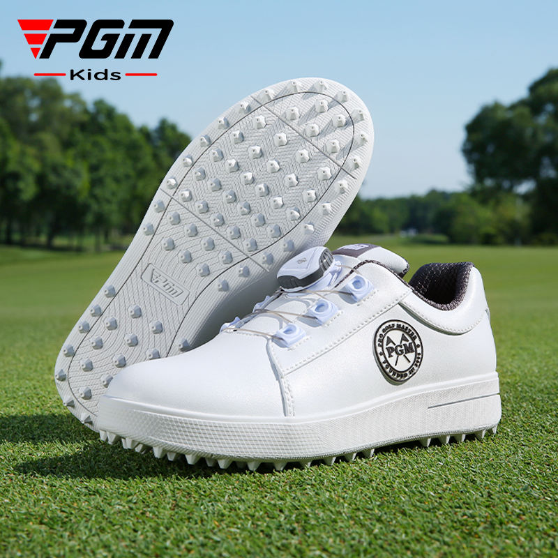 PGM XZ254 oem golf shoes spike less waterproof junior golf shoes for kids