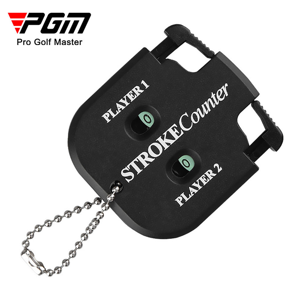 Golf Scorer Dual Dial Counting Black Square