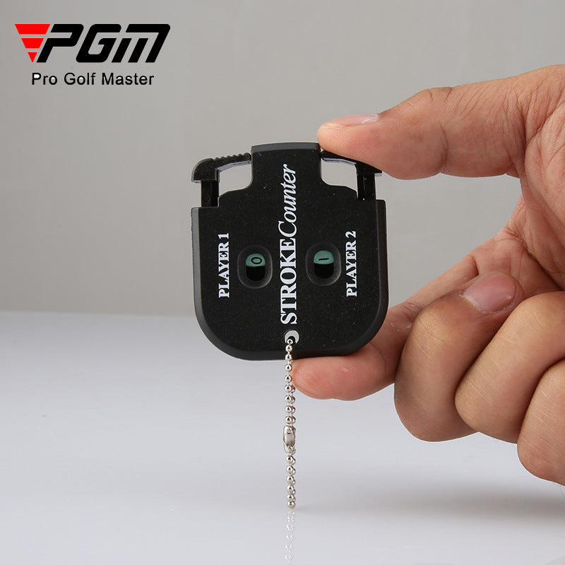 Golf Scorer Dual Dial Counting Black Square