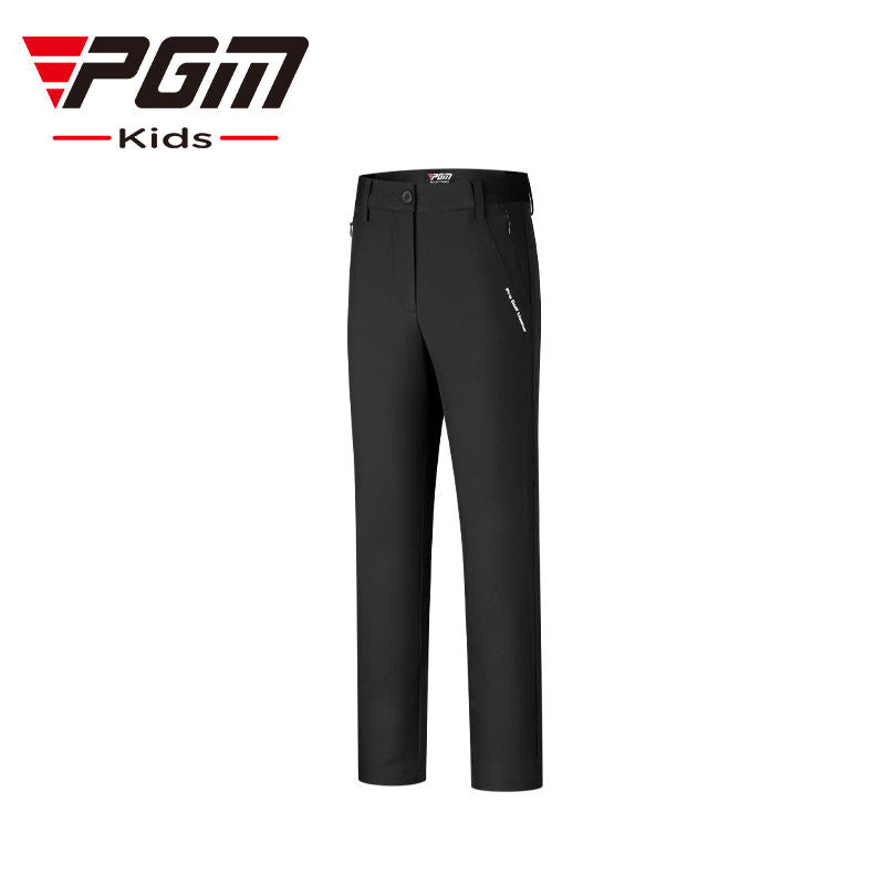 PGM KUZ141 oem athletic golf pants kids polyester spandex long junior golf pants