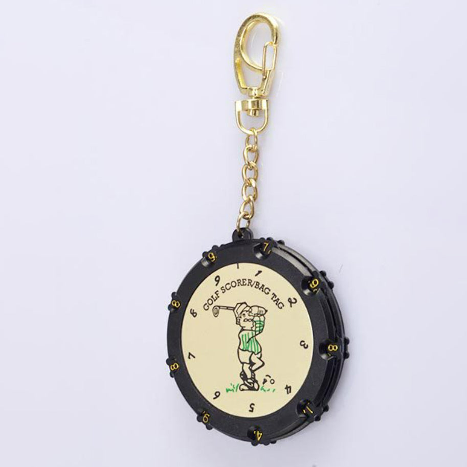 Golf Scorer D7.5cm Round 18 Hole Golf Supplies Accessories Gold Silvery Random Color