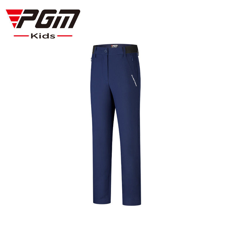 PGM KUZ141 oem athletic golf pants kids polyester spandex long junior golf pants
