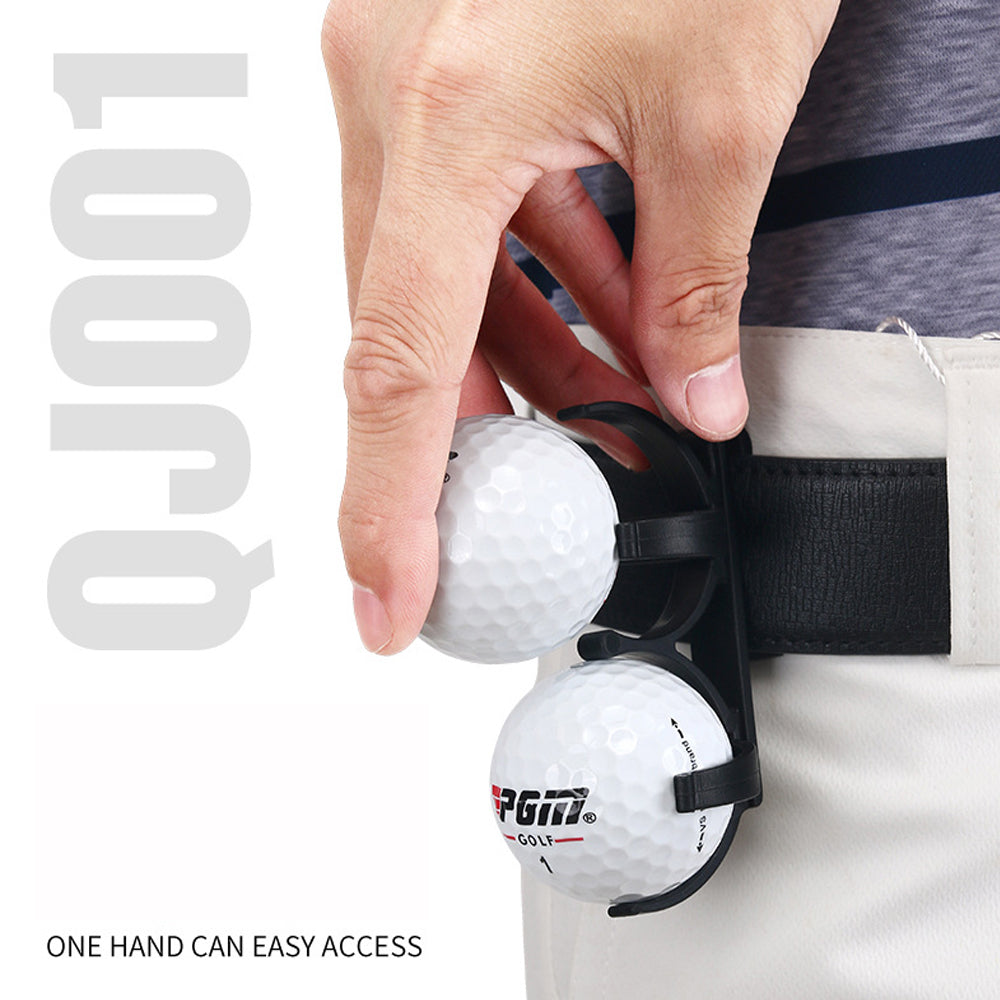New PGM Golf Clip Holds Two Balls Rotatable Foldable Ball Clip Accessories Golf Fan Supplies Convenient Easy to Carry
