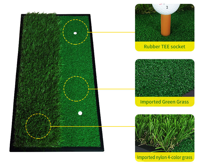 Double color Driving Simulator mini golf green golf hitting mat
