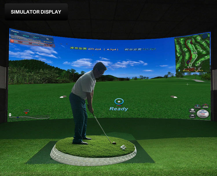 Golf Hitting Mat can be rotated 360 degrees to adjust the slope