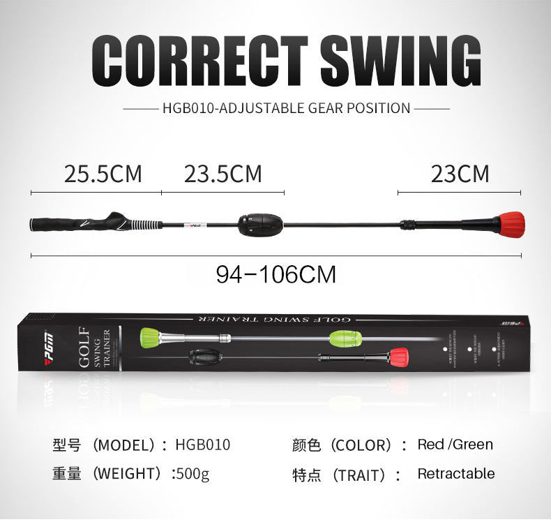 New Design Retractable rod Golf Swing Trainer Wholesale Golf Practice Club Golf Training Aids(Red Hand)