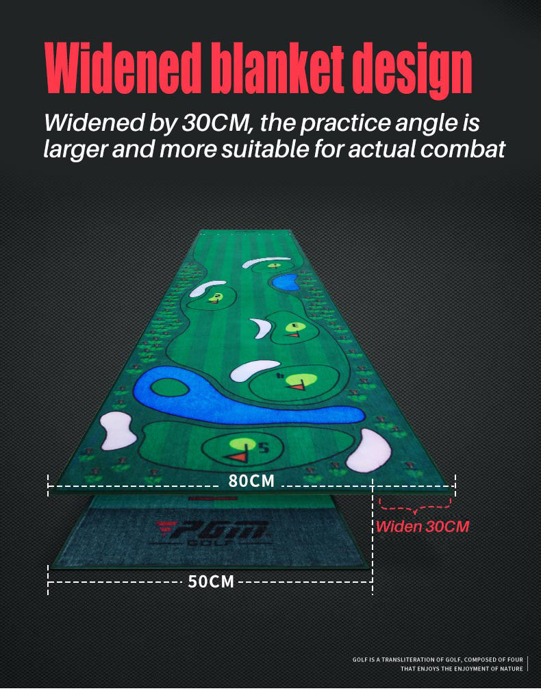 3m meter indoor golf practice velvet personal custom made training mini putting mat