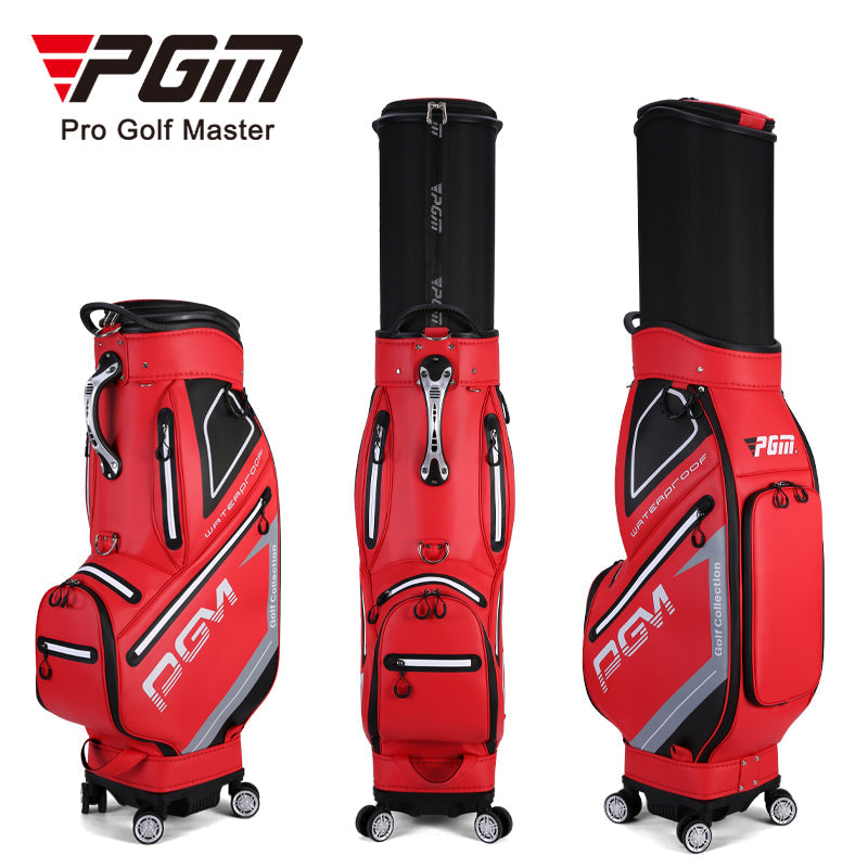 PGM QB098 golf club travel bag TPU waterproof custom logo golf bag with wheel