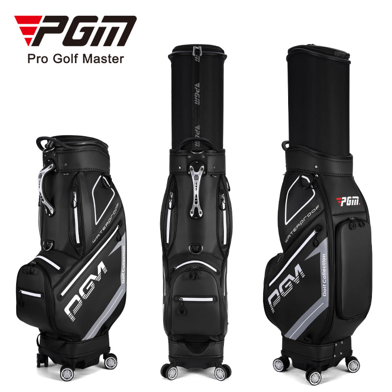 PGM QB098 golf club travel bag TPU waterproof custom logo golf bag with wheel