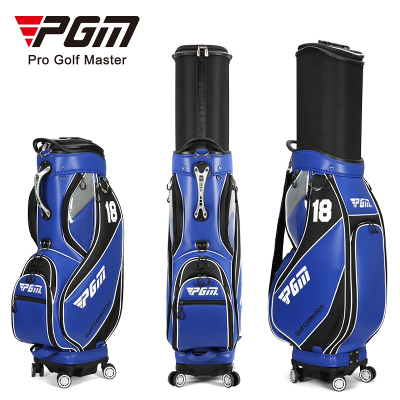 PGM QB100 golf flight travel bag premium microfiber leather waterproof golf bag