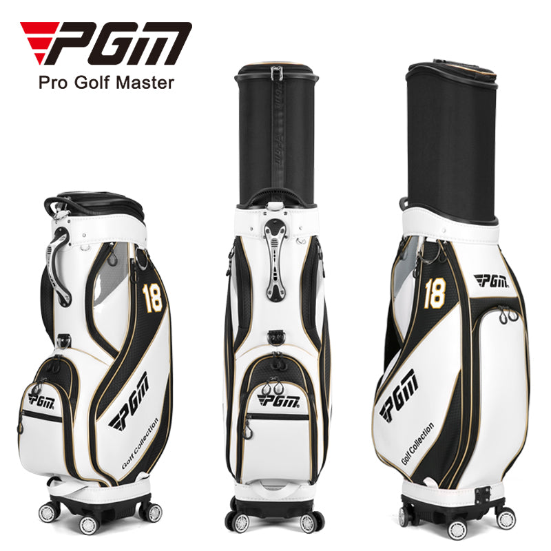 PGM QB100 golf flight travel bag premium microfiber leather waterproof golf bag