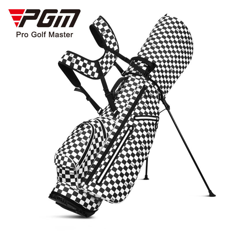 PGM QB116 golf carry stand bag waterproof personalized Korea style plaid golf bag